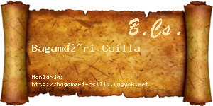 Bagaméri Csilla névjegykártya